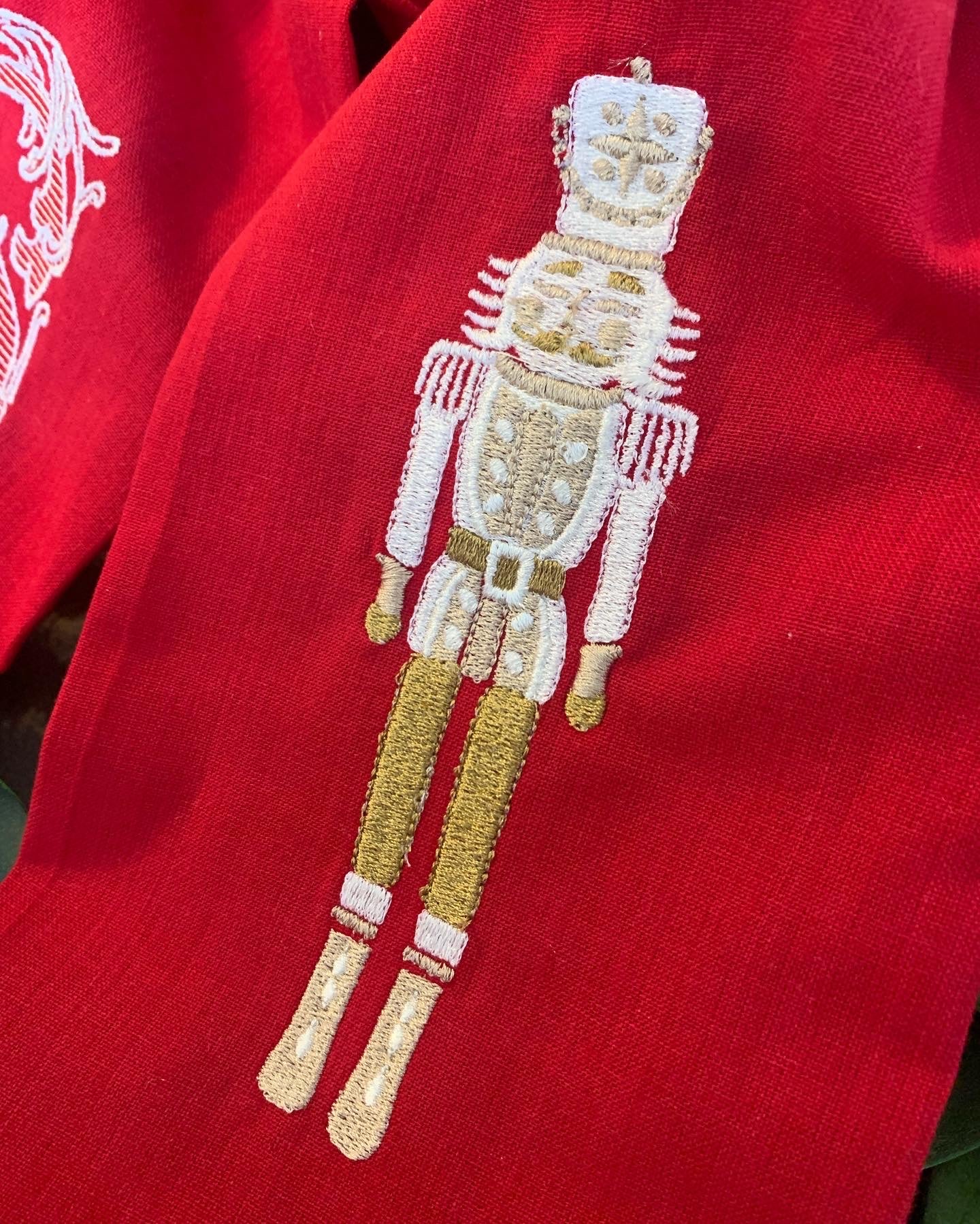 Nutcracker with Vintage Vine Monogram