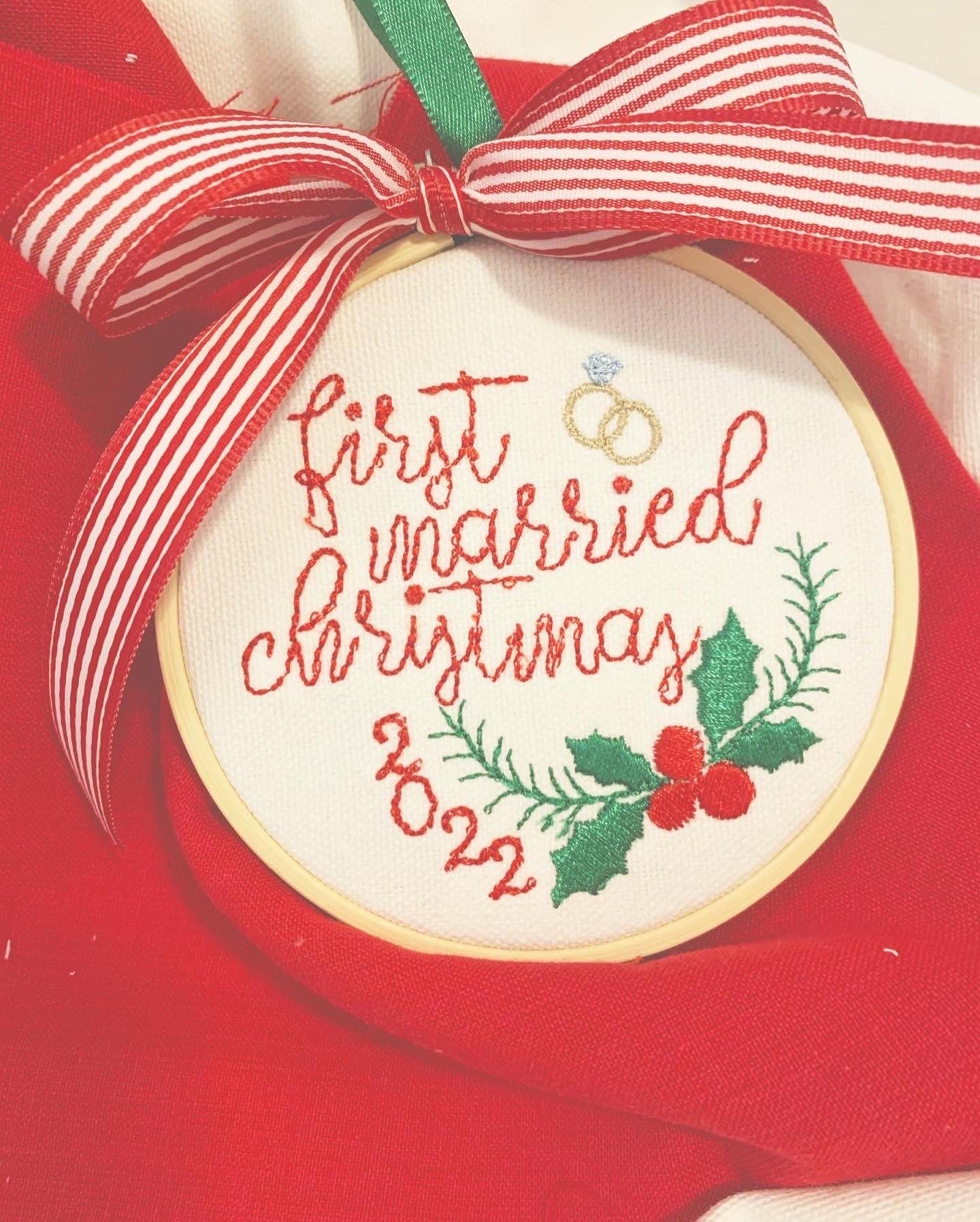 First Married Christmas Ornament