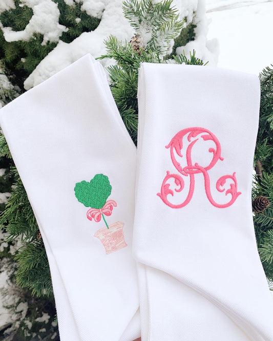 Heart Topiary Wreath Sash